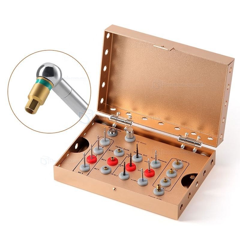 Kit de Extracci&oacute;n de Tornillos Rotos en Implantes Dentales Set de Extractores